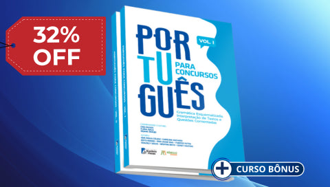 LIVRO: Português para Concursos + Videoaulas + Curso de Redação Bônus